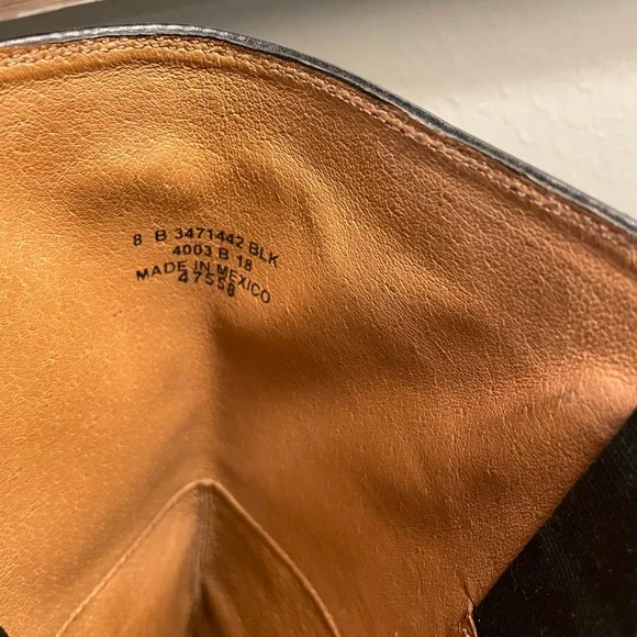 Frye “Melissa” Black Leather Zip Boots - Picture 10 of 10